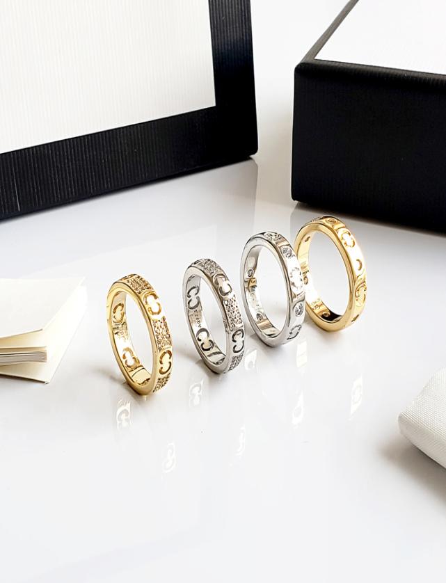 

New Design Band Rings Men Women Couple Ring Star Letters Rings Classic Luxury Designer Jewelry6852117