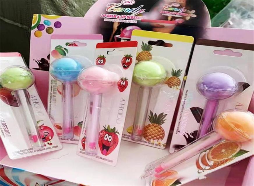 

Lip Gloss 2 In 1 Cute Lollipop Moisturizer Candy Magice Lipstick Waterproof Long Lasting Tint Cosmetics6385512, Army green