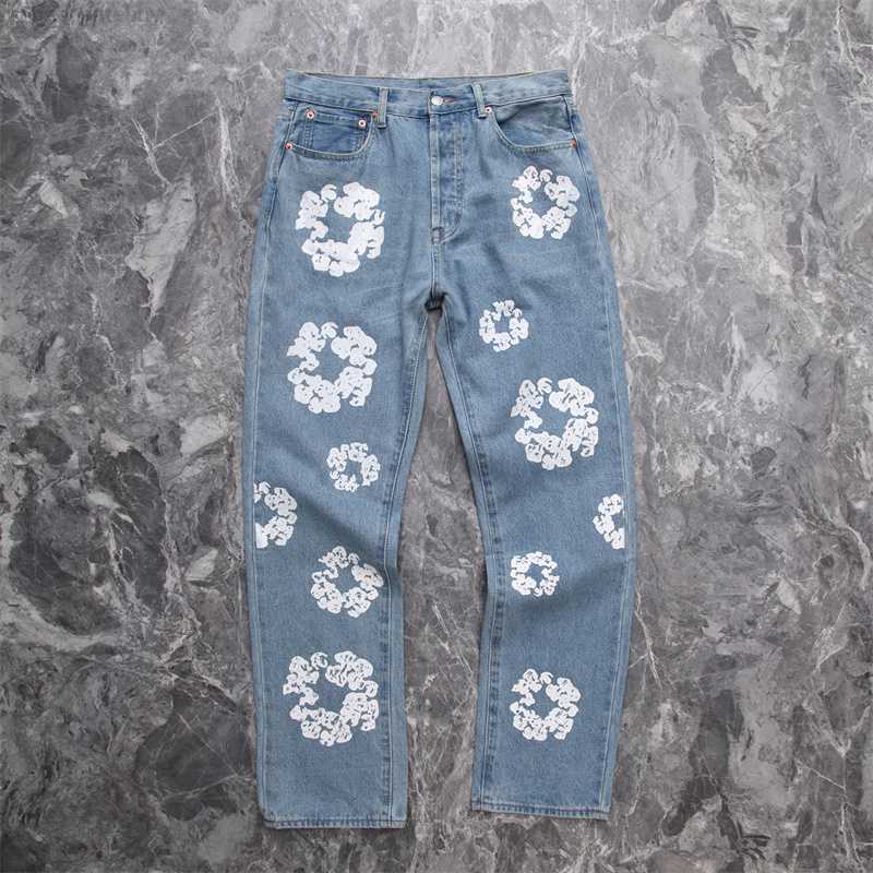

Men's Jeans Pants High Street Print Highquality Women's Vintage