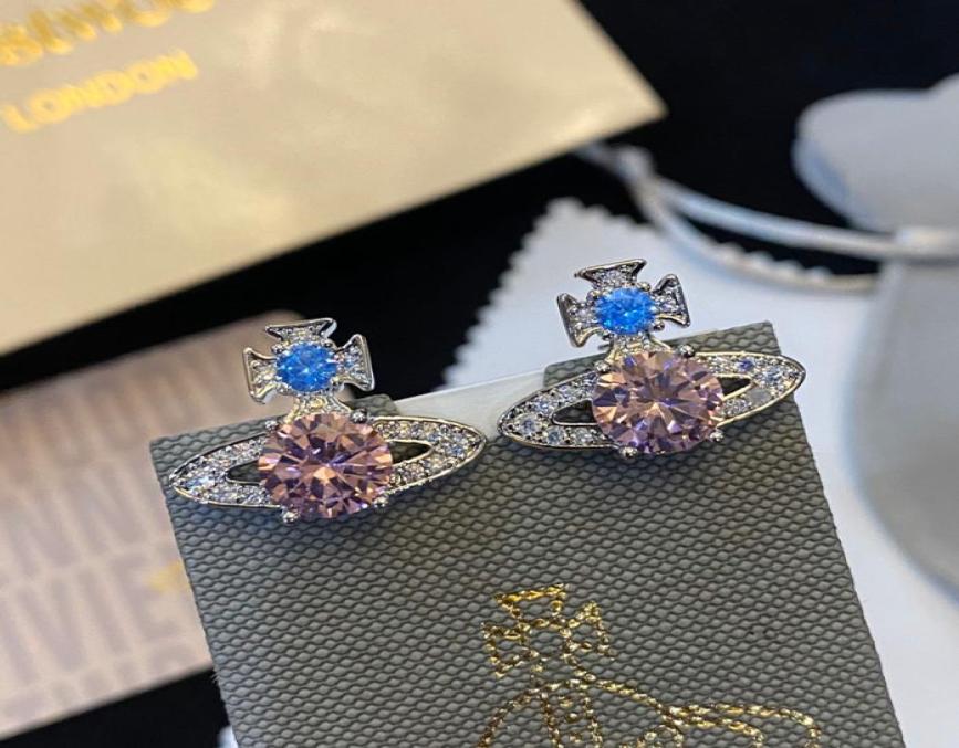 

Fashion Women 18K Gold Plated Designer Earrings Ear Stud Brand Designers Geometry Double VLetter Crystal Earring Wedding Party Je3169437
