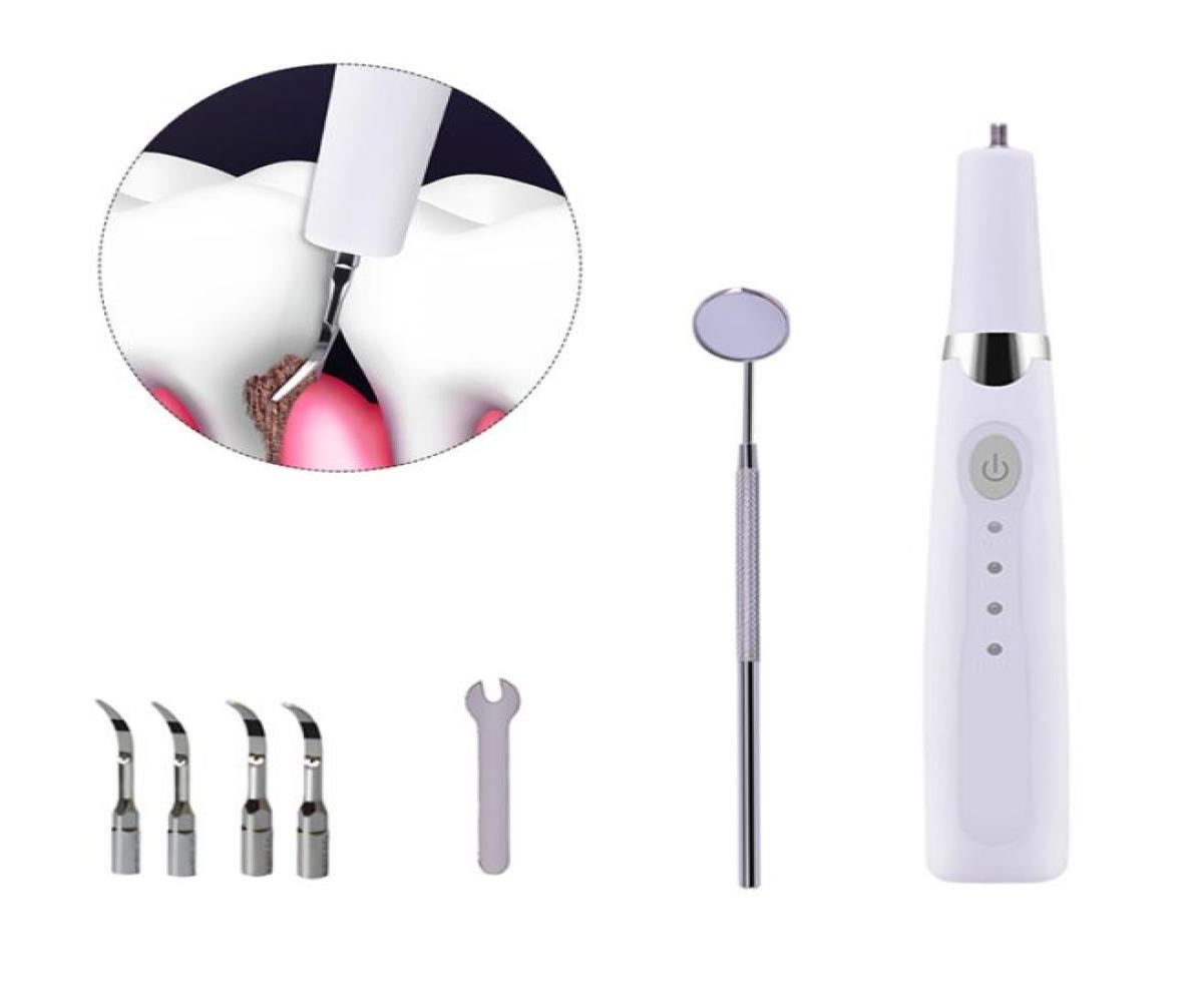 

Portable Waterless Ultrasonic Tooth Cleaner Whitening Anesthesia Painless Effective Plaque Tartar Remover 3 Secured Working M5487349