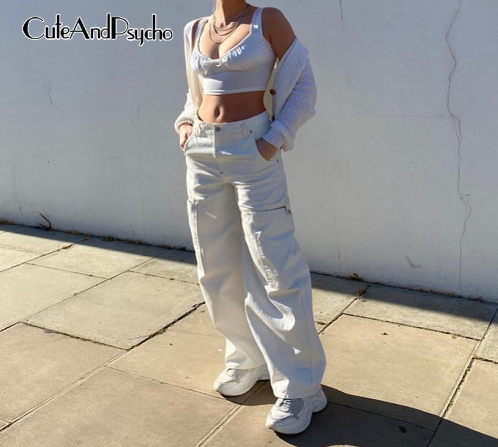 

Streetwear High Waist Jeans for Women Cutout Oversize Boyfriend Pants Women Elastic Loose Baggy Jeans Womens 90s Cuteandpsycho 201950162, Army green