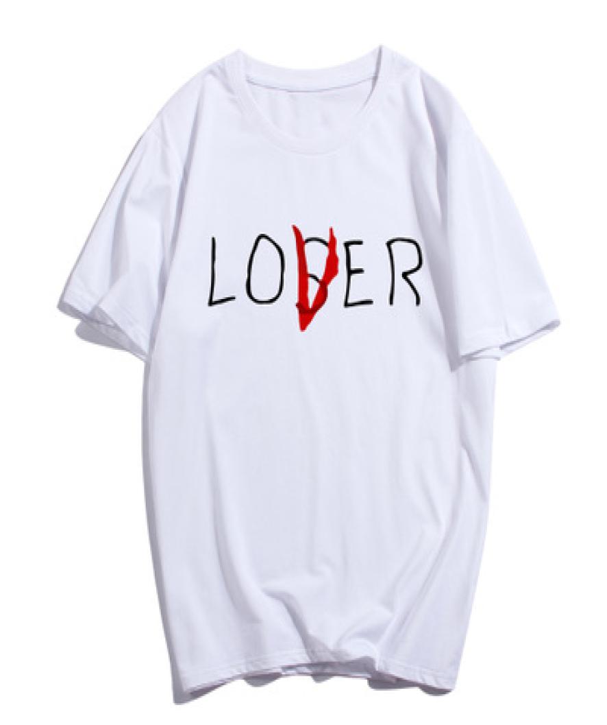 

Pkorli Pennywise Movie It Losers Club T Shirt Men Women Casual Cotton Short Sleeve Loser Lover It Inspired TShirt Tops 4892611, White