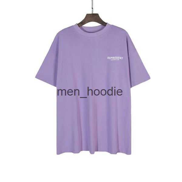 

Men' and Women 2023 Represent T-shirts Designer Tees Shirt Oversized Black Round Neck Short Sleeved High Street Loose Casual Summer Short Crew Short Sleeve Purple, Green