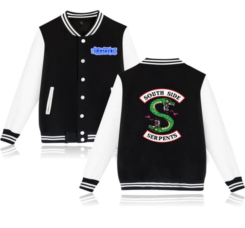 

blackday new spring riverdale hit tv play baseball jacket men women casual college uniform coat jacket women streetwear coat3314309, Pink