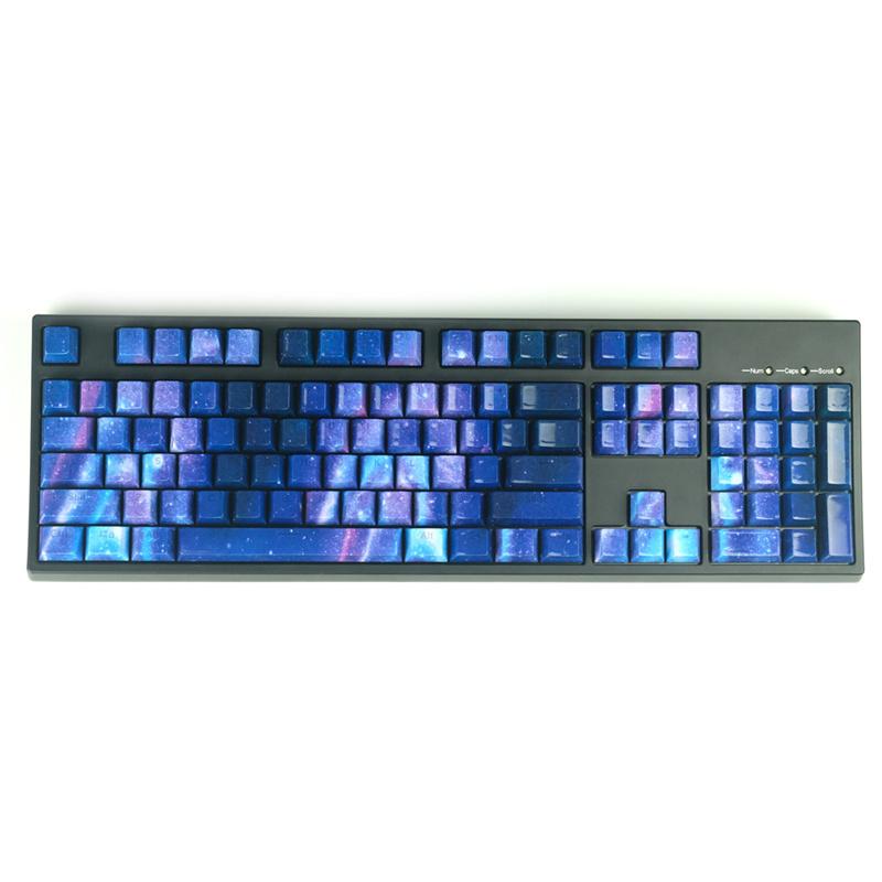 

Combos 104 Keys New Starry Sky ABS Keycaps OEM Profile Two Color Transmission Keycaps for Cherry MX Switches of Mechanical Keyboard 104