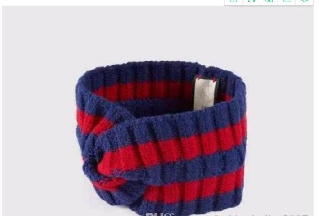 

100 wool Cross Headband High quality Brand Elastic green blue red Turban Hairband For Women and Men Headwraps Gifts8426975