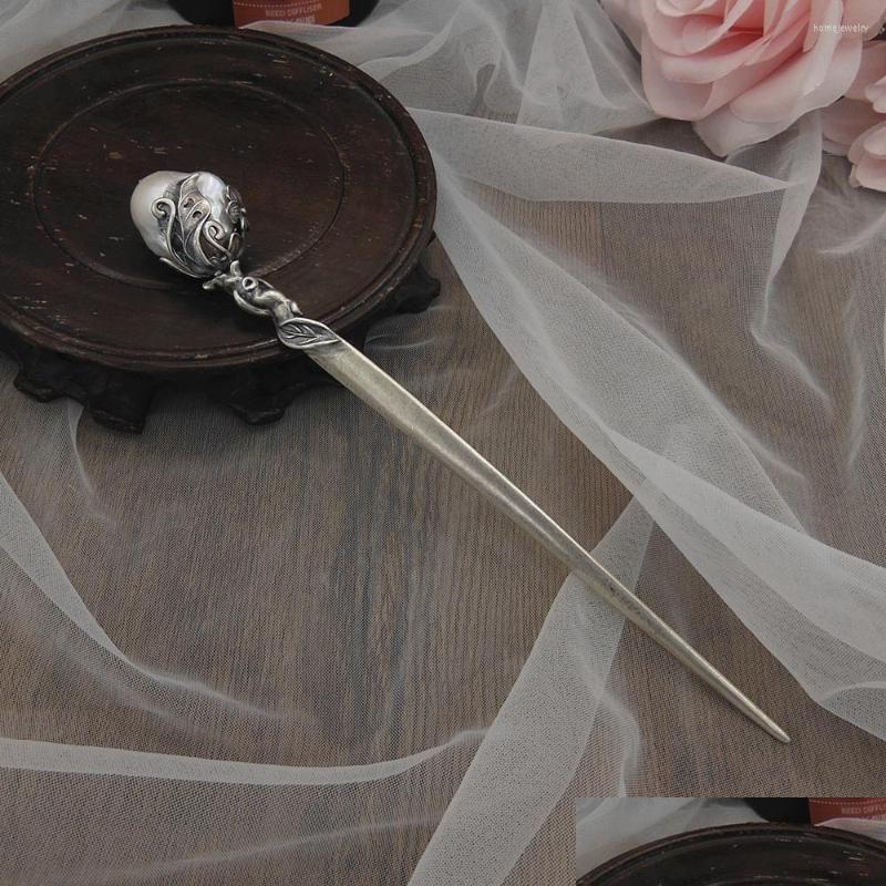 

Hair Clips Barrettes Baroque Pearl Thai Sier Stick Pin Chinese Hairpin Wedding Pins For Women Pince Cheveux Mariage Wigo1386 Drop Dhlqg