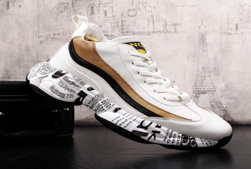 

2021Casual Men boots Platform Vintage Male Thick Sole Trainers Shoes High Quality Youth Boy Gym Teenagers zapatillas hombre b714585705, Black