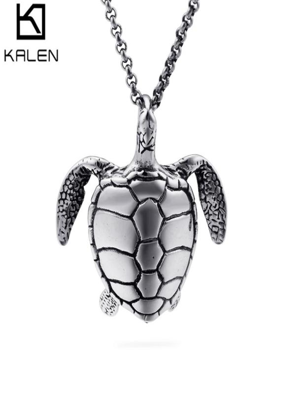 

New casting Stainless Steel Baby Turtle Pendant Necklace Cool Gifts For Men Boys Baby Lovely Gift5063610
