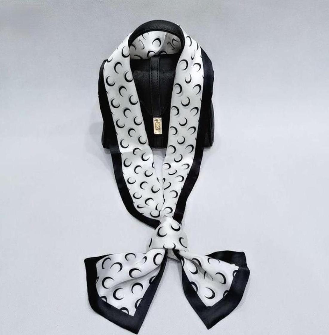 

Natural Pure Silk Neck Scarf Twill Two Layers Lengthen Neckerchief HandBag Strip Tie Fashion Skinny Long Scarves2047224
