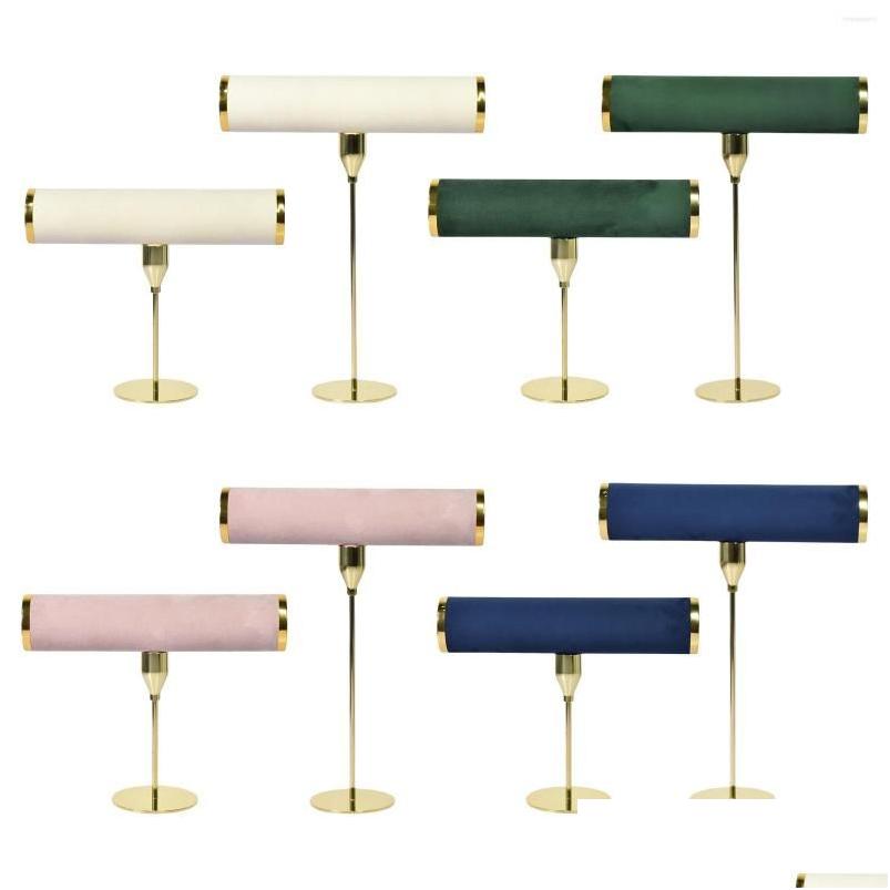 

Jewelry Pouches Bags Pouches Bracelet Bangle Holder Stand For Necklace Rack Showcase Drop Delivery Packaging Display Dhj2I