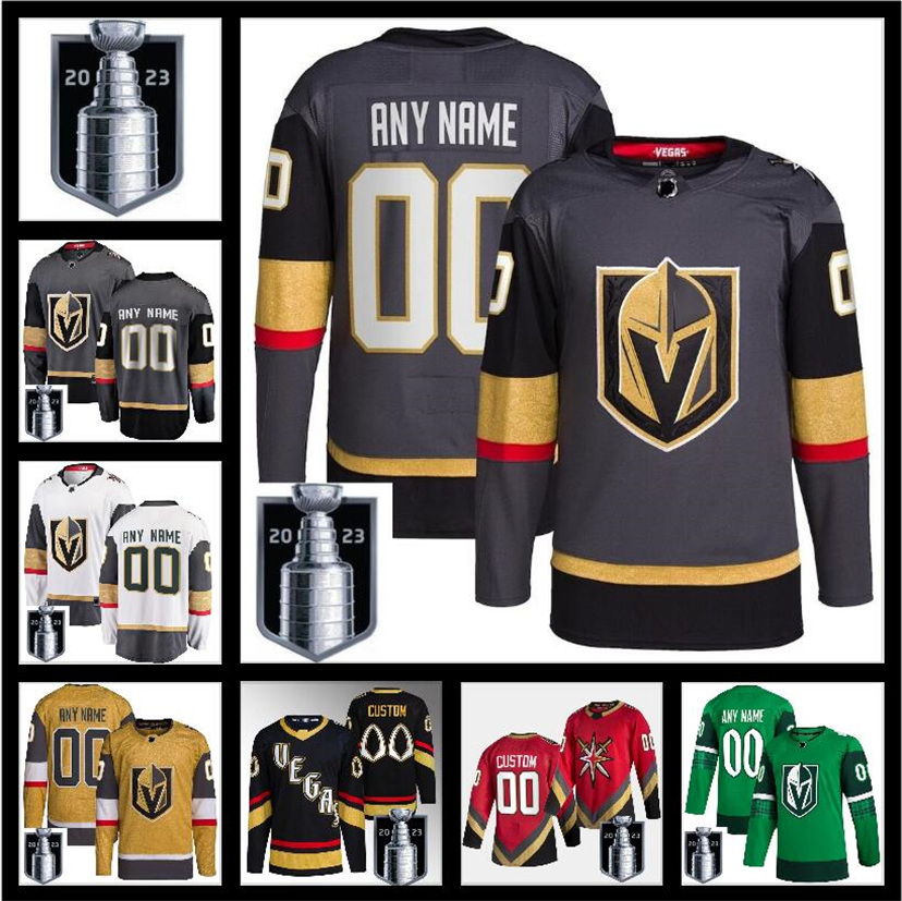 

2023 Stanley Cup Jerseys Custom Vegas Golden Knights Hockey NHLVg Jack Eichel Mark Stone William Karlsson Alex Pietrangelo Jonathan Marchessault Shea Theodore, Color