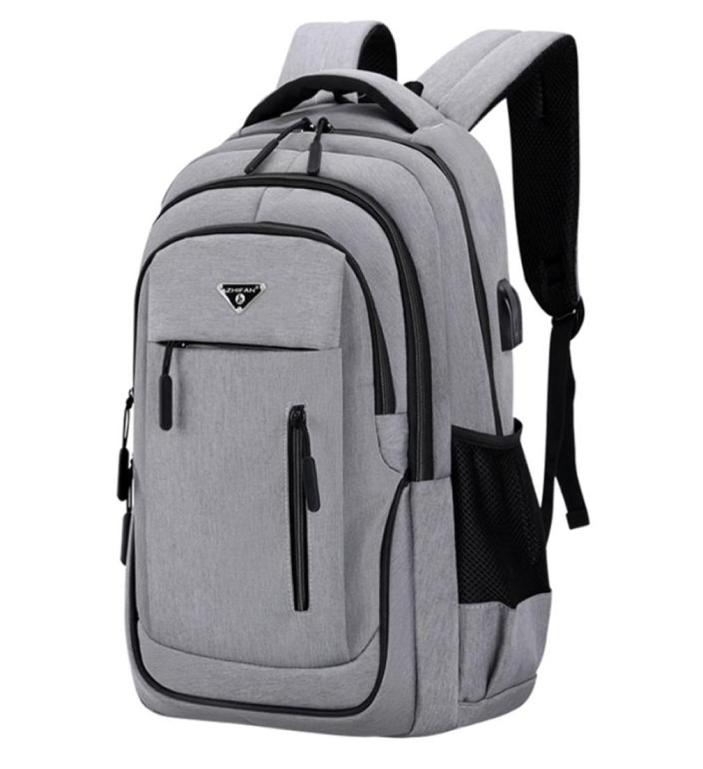 

Large Capacity Backpack Men Laptop Backpacks 156 Oxford Black Solid High School Bags Teen College Boy Gril Student Backpack8523 29679689
