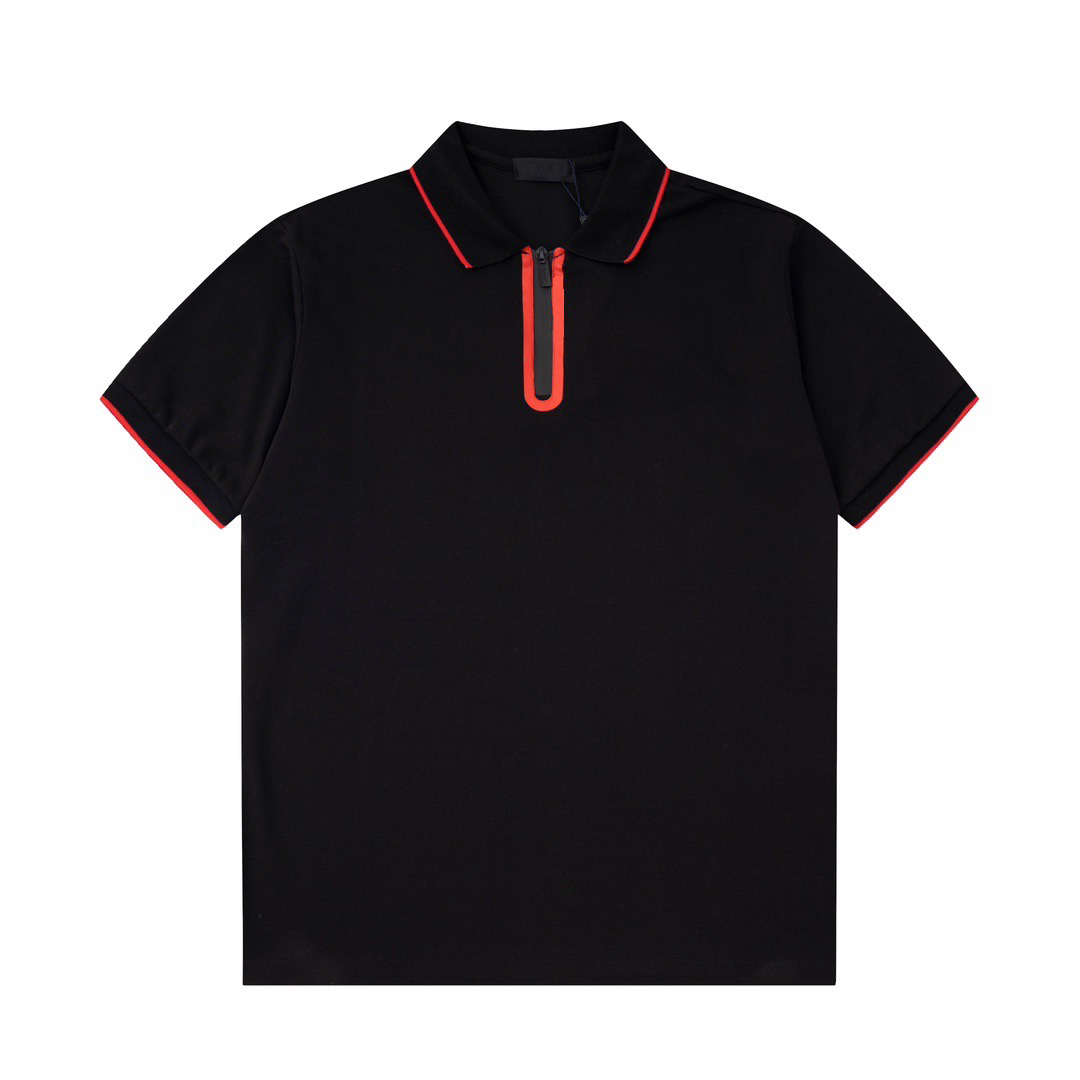 

Men's Plus Tees & Polos Round neck embroidered and printed polar style summer wear with street pure cotton Polos tn 23s 1T