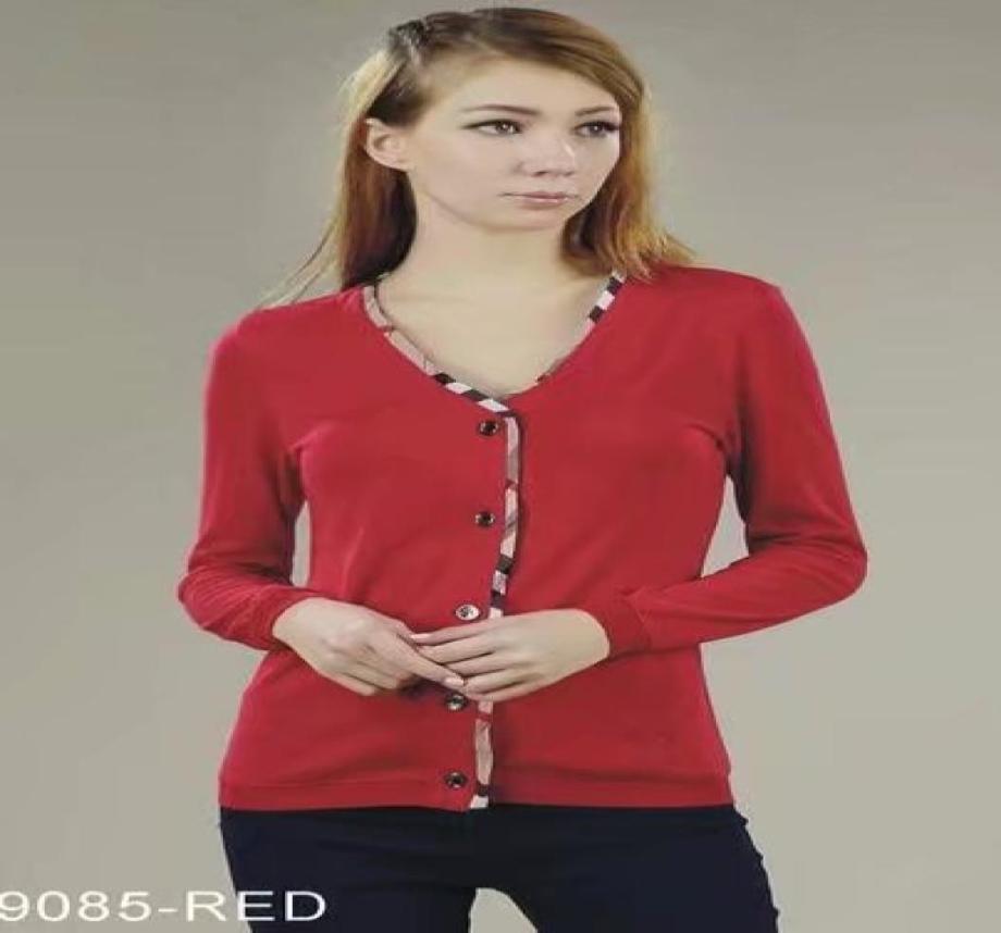 

high quality winter clothing striped tshirt spring fall womens long sleeve round tees tops office business lady slim classic tshir7409676, Brown