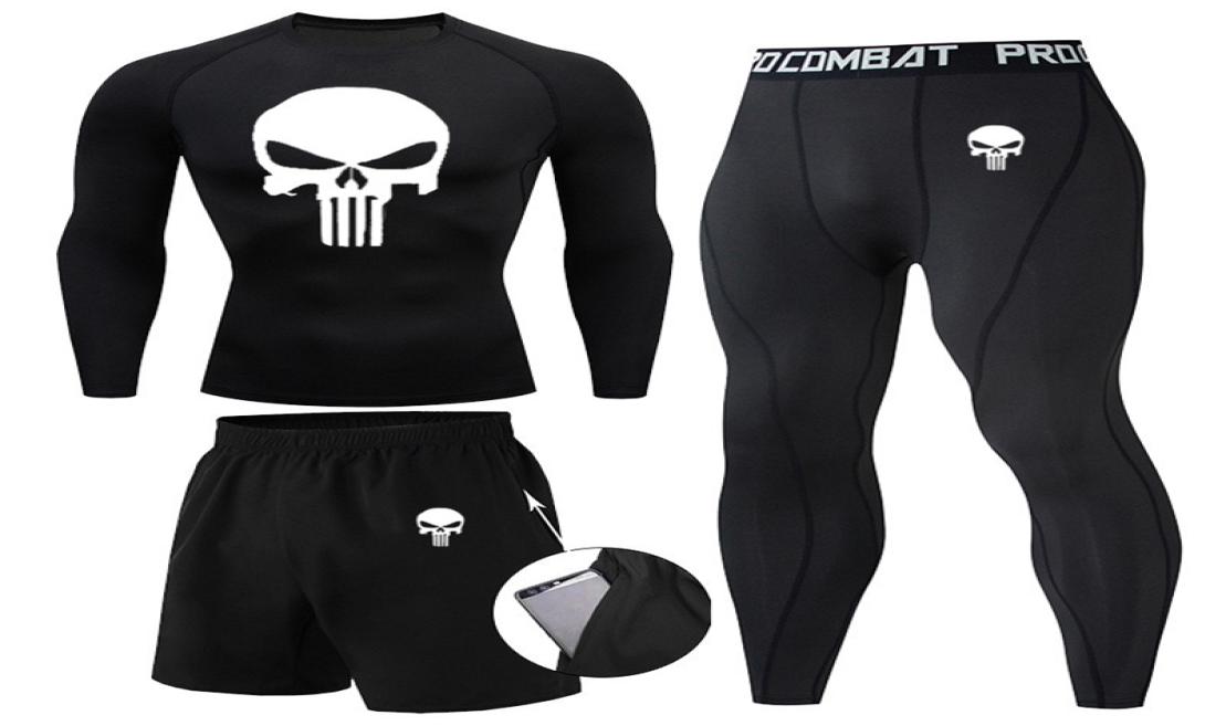 

Compression MMA Rashguard Men s Jiu Jitsu t Shirt Pants Muay Thai Shorts Rash Guard Skull Gym Men Bjj Boxing 3pcs Sets clothing 224061221, Ivory