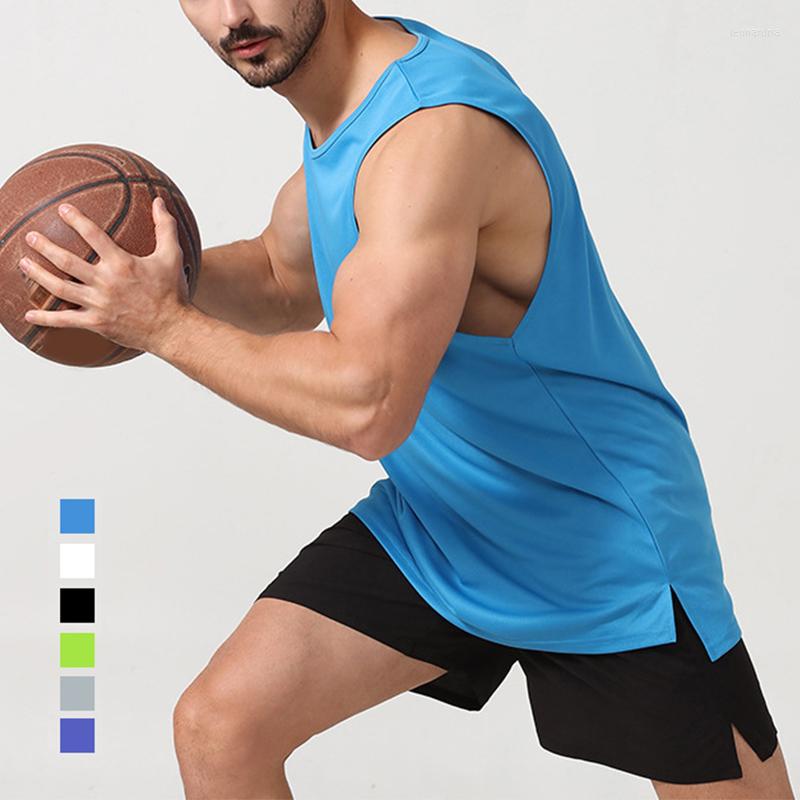 

Men's Tank Tops Men Quick Drying Mens Sleeveless Shirt Male Bodybuilding Basketball Gym Clothing Summer Thin Sports Top Vest, 01