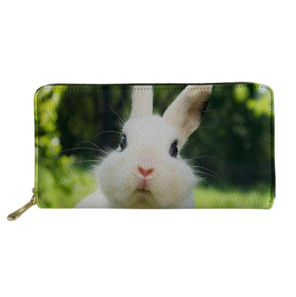 

Wallets Coloranimal Cute Animal Rubbit Women Zipper Lady Clutch Coin Purse Cards Holder Leather Brand Cat Woman Wallet Moneybags3237585, Red