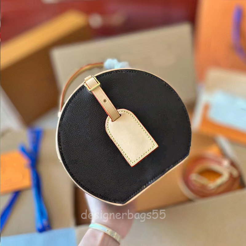 

Designer Womens Crossbody Bags Mini Round Classic Vintage Small Handbags Shoulder Purses One Handle Leather Cross Body High Quality, Coffee