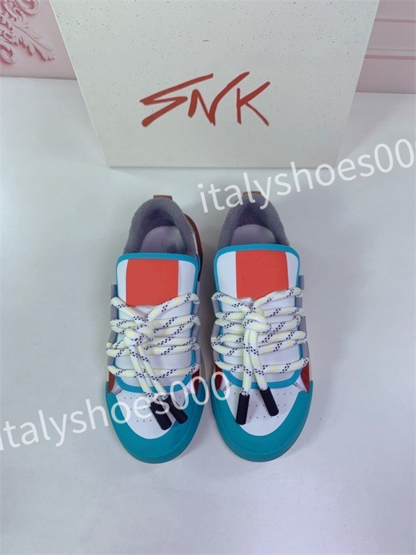 

2023 new Designer Casual Shoes Men Women Calfskin Sneakers Leather Trainers Reflective Fashion Leisure Shoe Platform, 03