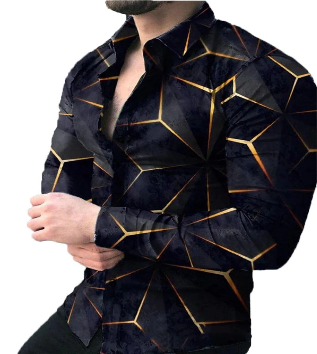 

Men039s Casual high quality line printed cotton Shirts blouse multicolor button up shirts for men business long sleeve tops men9999124, Green