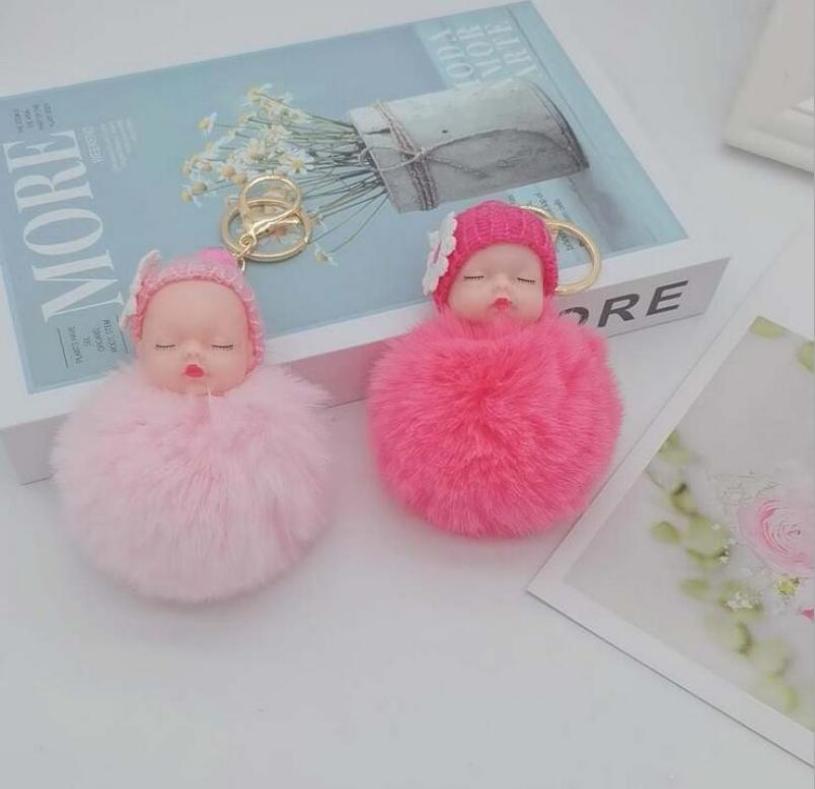 

key ring Cute doll hair ball keychain bag pendant car ornaments cartoon plush9050767