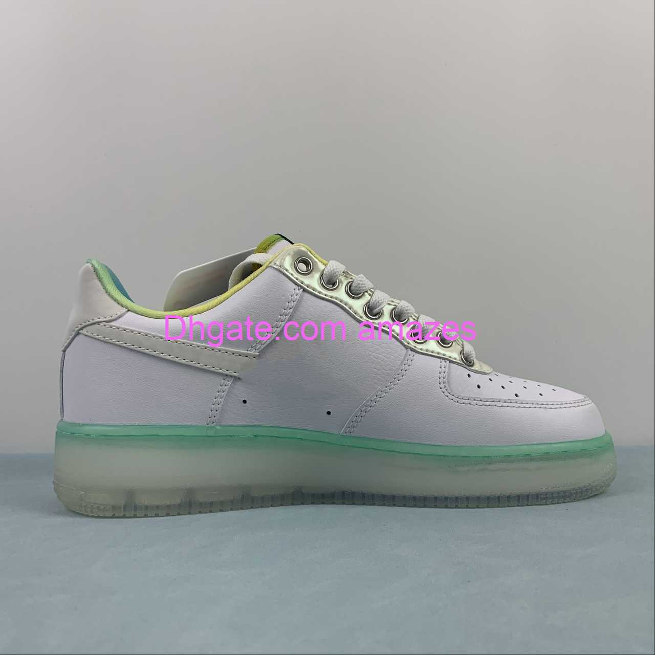 

New For 1 2023 Low 07 PRM Unlock Your Space Mens Womens Running Shoes White-Ice Blue Light Menta Light Photo Blue Sports Sneakers FJ7066-114 size US 4-11 EUR 36-45