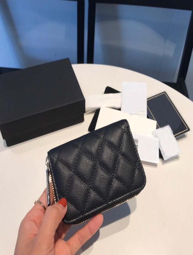 

Fashion Selling Classic mini size womens chain wallets Top Quality Sheepskin Luxurys Designer bag Gold and Silver Buckle Coin Purs2968215, Peach