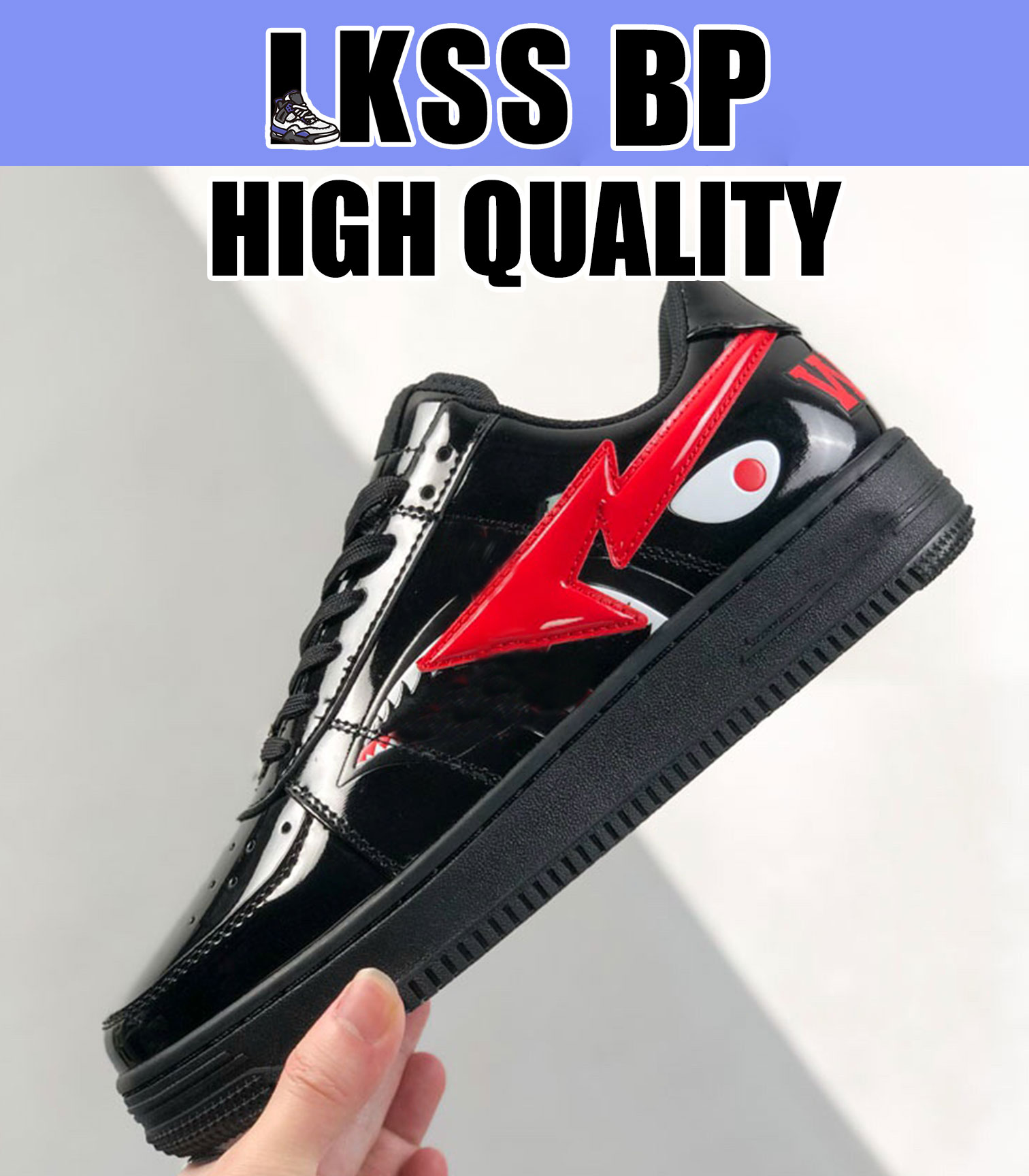

LKSS BP Casual Shoes Bathing Apes Low Comics yellow red blue black green patent leather royal Bordeaux grey Brown Mint Teal Orange Pink men women Designer sneakers 005, As pic