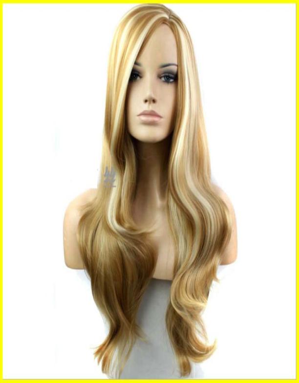 

Hair Wig New Fashion Long Big Wavy Hair Heat Resistant Wig for Cosplay Party Costume Light Blonde bea0301958662