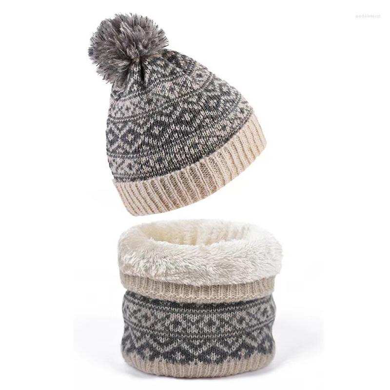 

Bandanas Winter Warm Wooly Cap Unisex Cable Bobble Hat Men Women Ourdoor Ski Knitted Beanie
