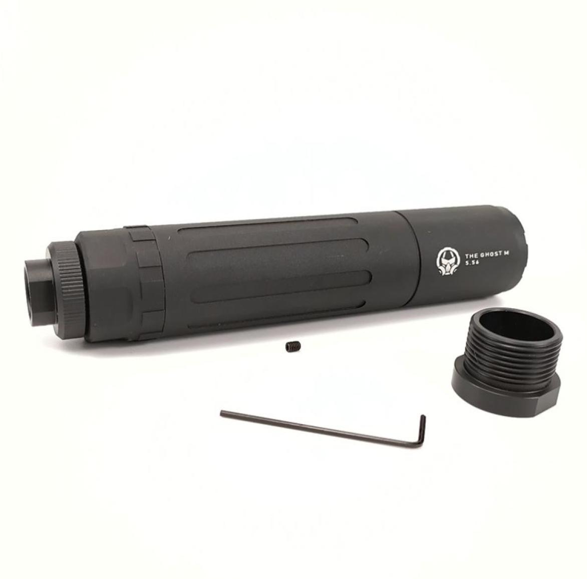 

Tactical Toy SilenceCo Airsoft 14MM CCW Thread Metal The Ghost M Suppressor Dummy For Gel Ball Blaster Airsoft AEG GBB Decorate2792235808, Black