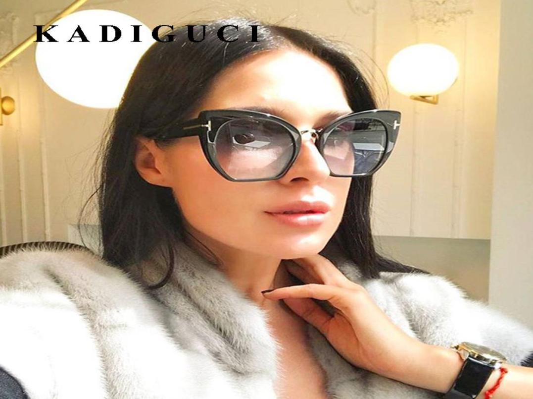 

KADIGUCI Fashion Women Cat Eye Sunglasses Brand Designer Vintage Oversized Sun Glasses Female Cat Eye Eyewear UV400 K3338553417