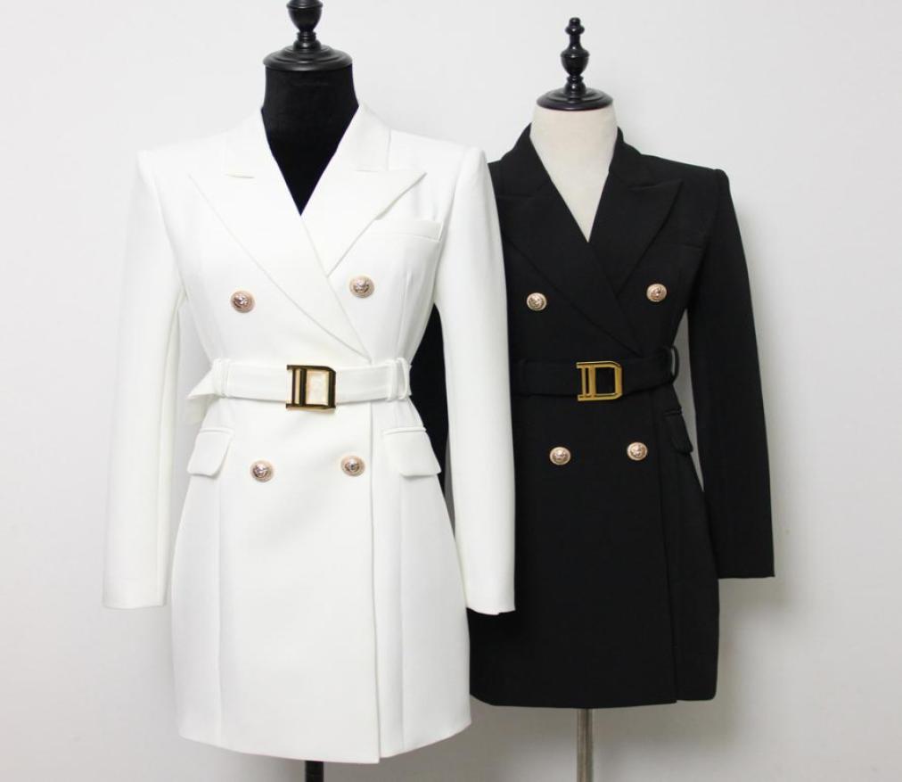 

Womens Suits Blazers Spring Summer Autumn Winter Casual Slim Woman Long Jackets Skirt Fashion Lady Office Suit Pockets Business 8354076, Ivory