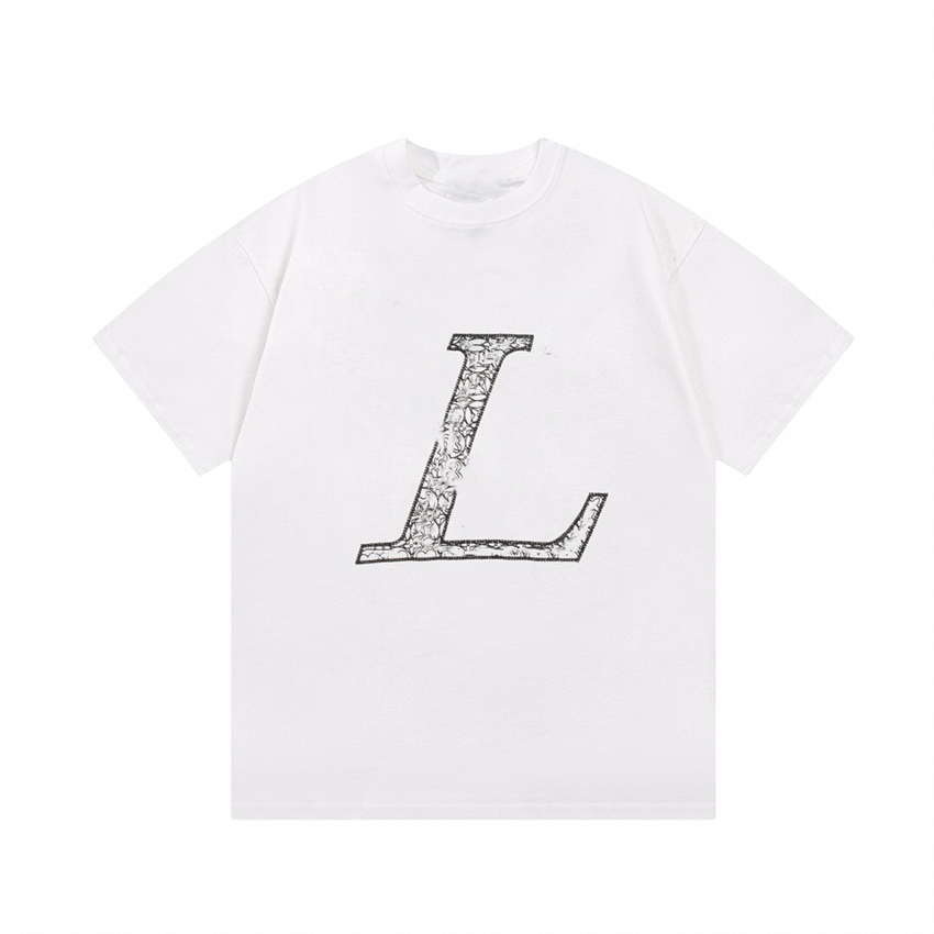

Men' T-Shirt 2023 Fashionable Men' T-Shirts Lvity cotton anti-wrinkle printed alphabet couple Viutonity casual wear student short sleeve 033-06