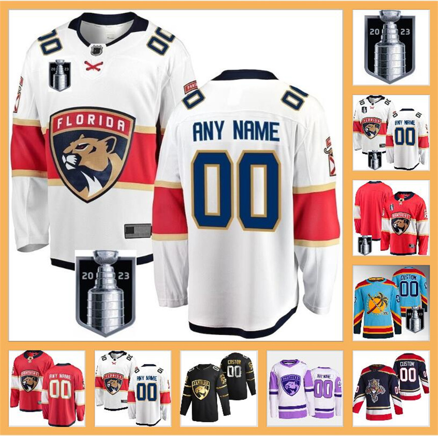 

Stanley Cup Final Hockey Jersey Aleksander Barkov Hockey Jerseys Aaron Ekblad MNHLj Sergei Bobrovsky Jaromir Jagr Navy Blue Stitched Matth, Color