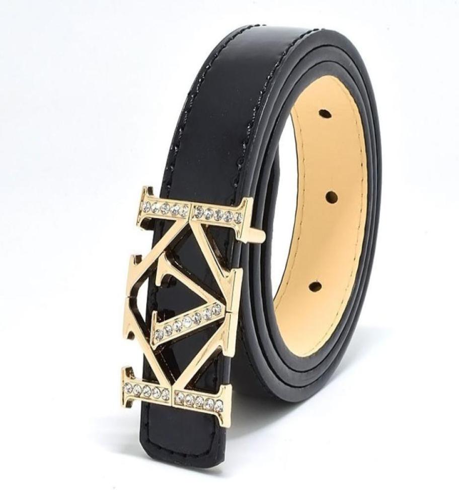 

Designer Kids belts boutique Luxury children metal buckles belt Boys Girls letter printed PU leather allmatch accessories 80cm 102487798, Red