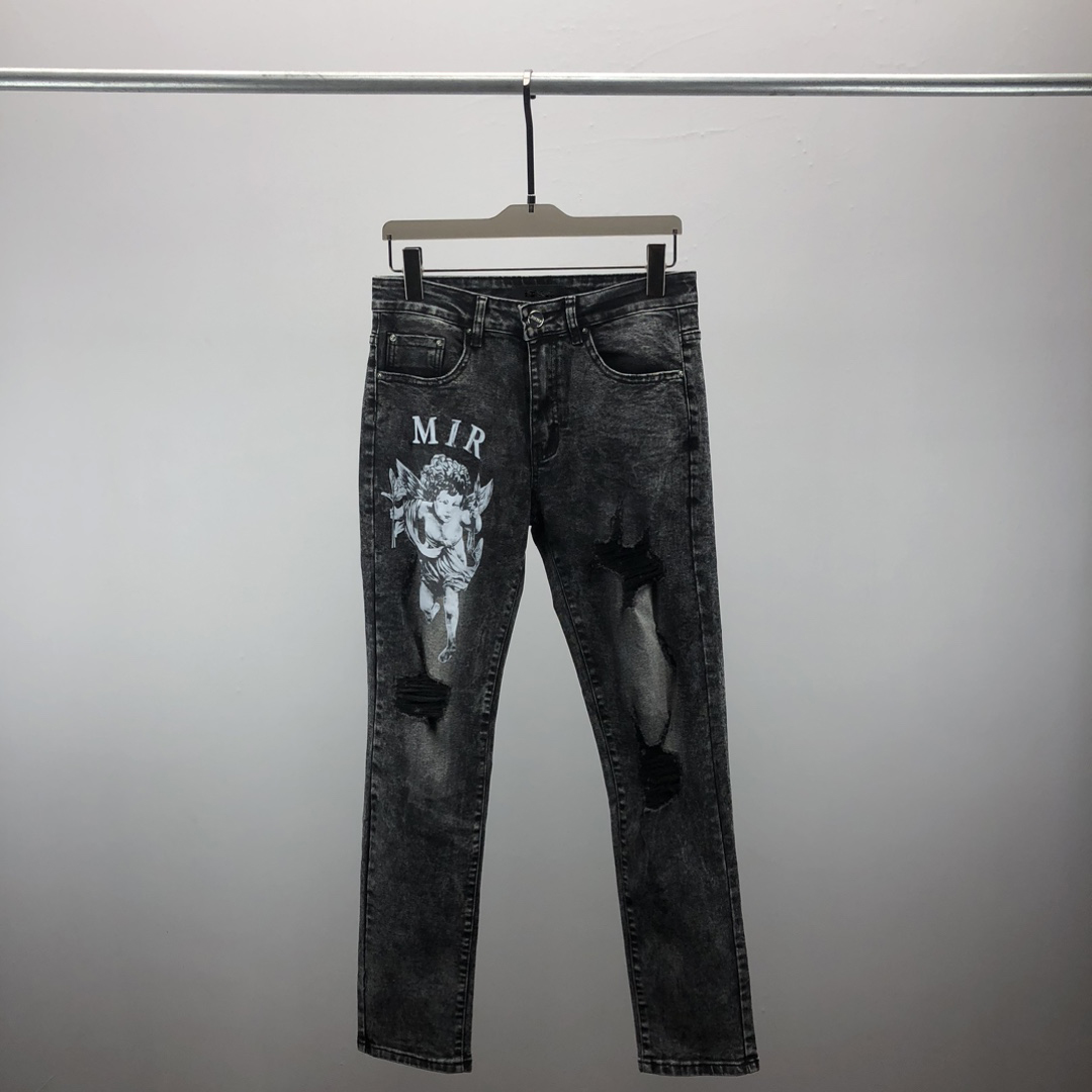 

New Designer Mens Jeans Skinny Pants Casual Luxury Jeans Men Fashion Distressed Ripped Slim Motorcycle Moto Biker Denim Hip Hop PantsQ11