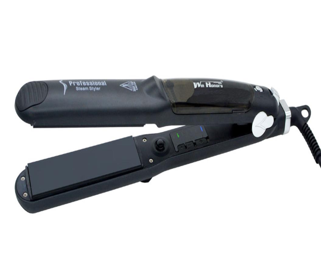 

Steam Function Flat Iron Tourmaline Ceramic Vapor Professional Hair Straightener with Argan Oil Infusion Straightening Irons2907306