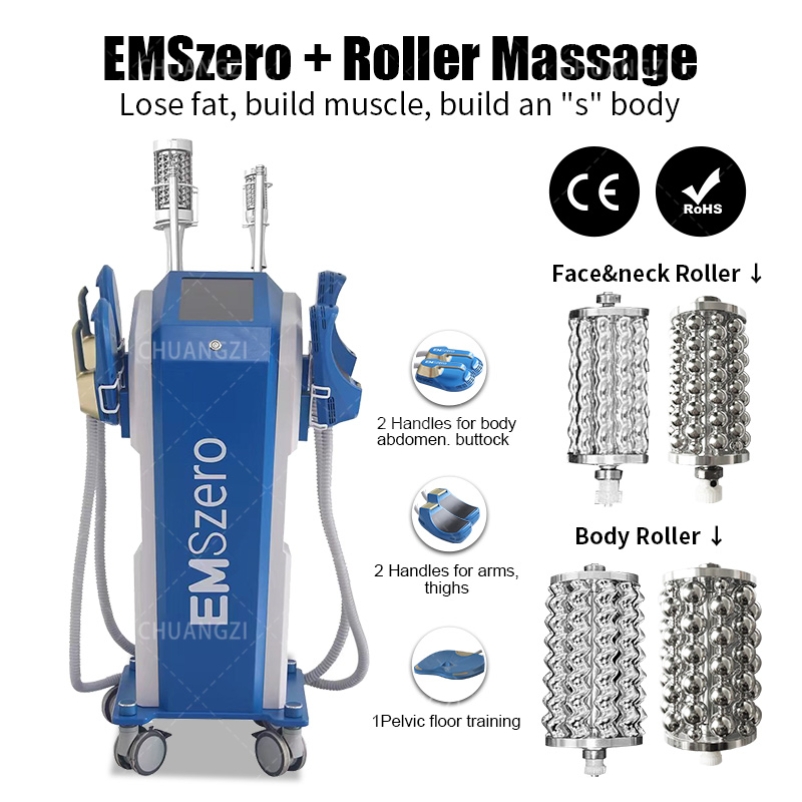 

HOT New Blue DLS-EMSLIM Roller Instrument Muscle 6 in 1 Enhancer 6500W 14 Tesla HI-EMT Emszero Machine Slimming Muscle Fitness CE