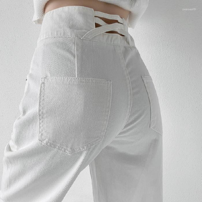 

Women' Jeans Straight Leg Women' Denim Bottom Y2K Harajuku Boyfriend High Waist Casual Fashion Baggy Jean Fall Pants Mom Female, White