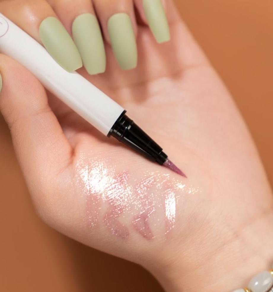 

Diamond Glitter Colored Eyeliner Pen Eye Highlighter Waterproof Pearl White Brighten Silkworm Shadow Liquid Eyeliner Pencil Makeup8866267, Transparent