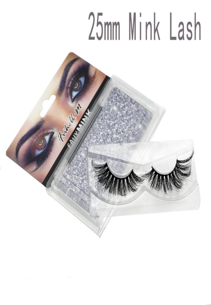 

3050100200Pairs Whole 25mm 3D Mink Eyelashes 5D MinkLash Packing In Tray Label Makeup Dramatic Long fluffy MinkLashes3531854