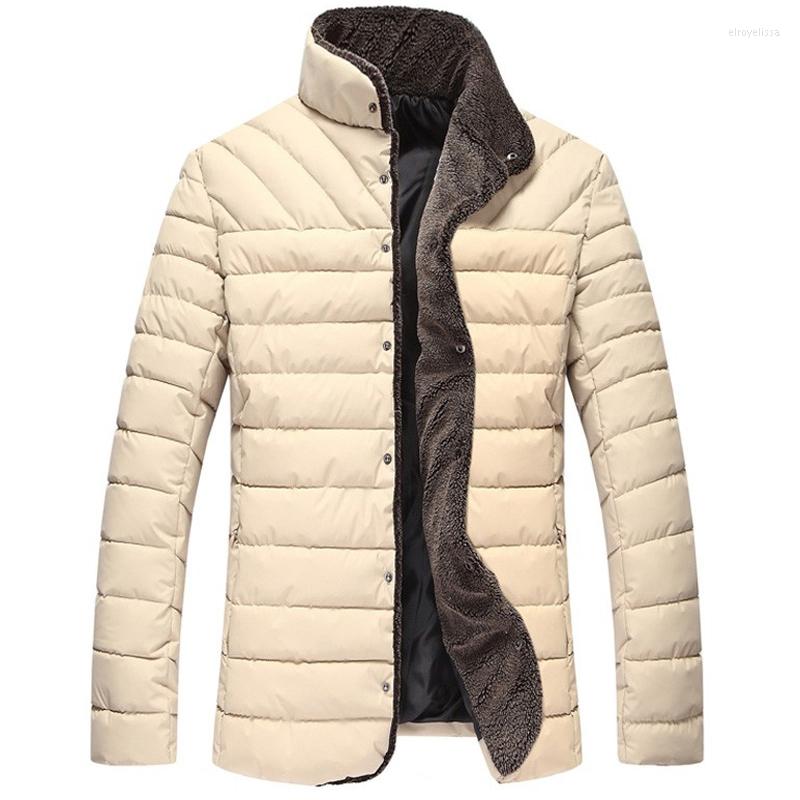 

Men's Down PEVSN Winter Jacket Fleece Thick Warm Parkas Men Padded Coats Fashion Mens Brand Clothing 4XL TA108, Black