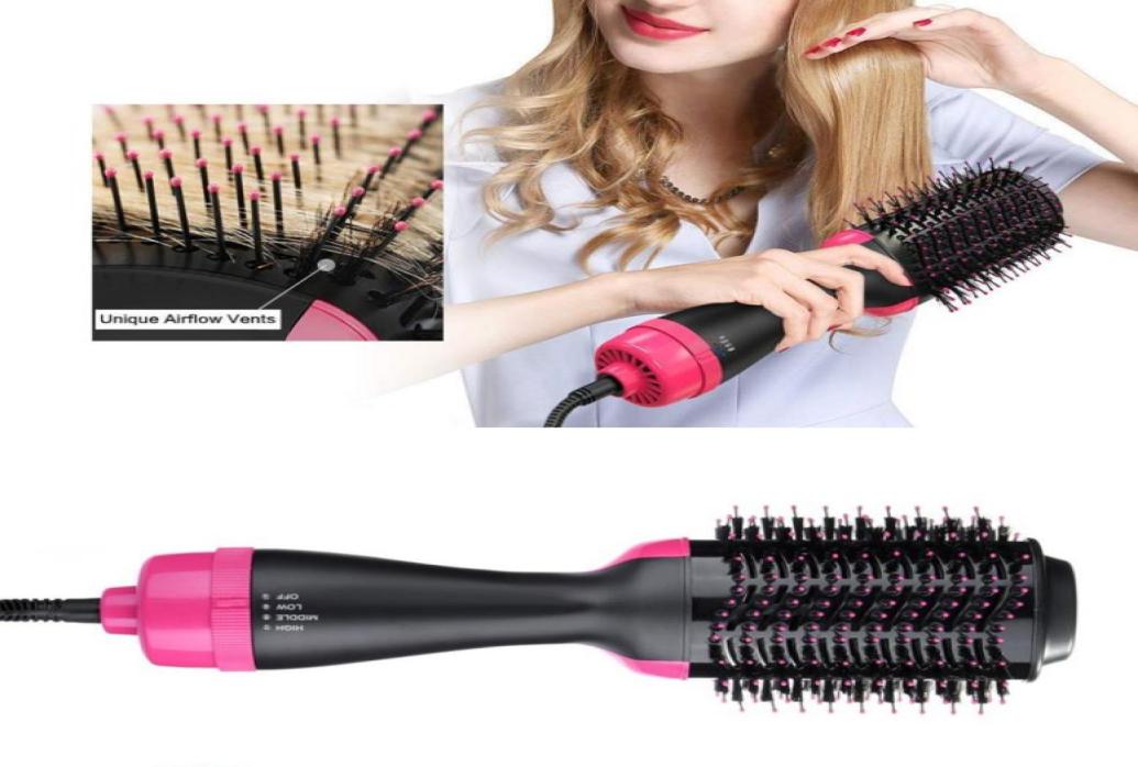 

OneStep Hair Dryer Volumizer Roller Electric Air Brush Curling Straightener Blow Dryer Salon Air Hair Styling Comb Dr2249656