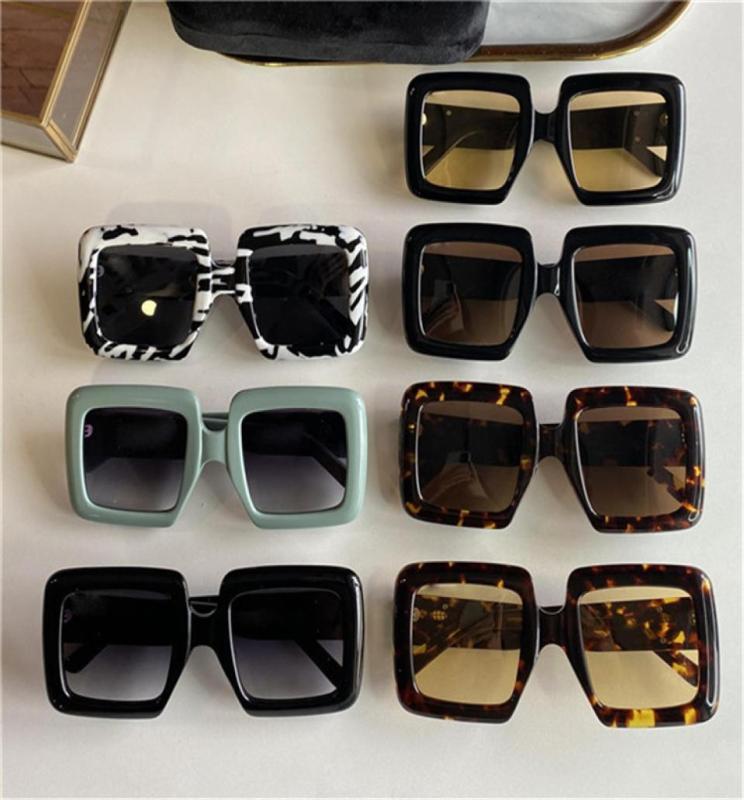 

0783 New Popular Sunglasses Women 0783S Big Square frame Goggles Men Mixed Color Frame Top Quality UV 400 ection Match high qualit2086454