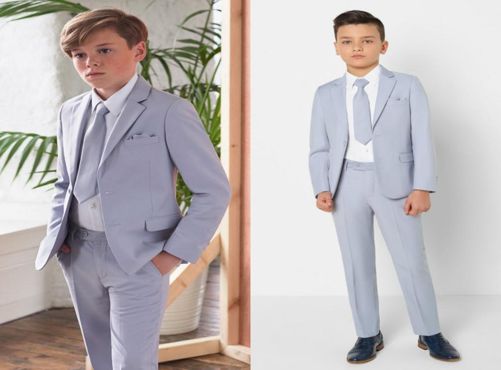 

Light Blue Little Boy Formal Suits Dinner Tuxedos for Wedding Party Boy Groomsmen Kids Children Prom Suit Formal Wear JacketPant5409829, Champagne