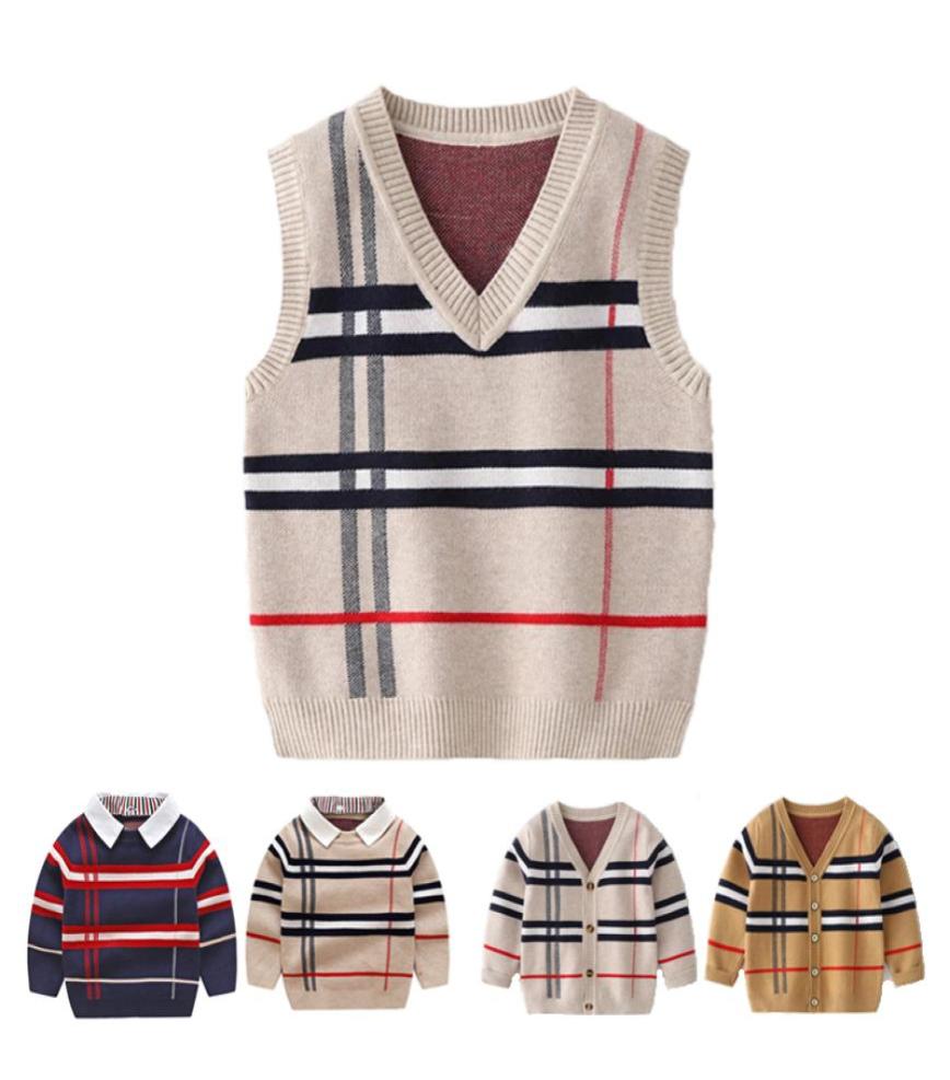 

Pullover Children Clothes Winter Warm Top 28Y Boy Long Sleeve Sweater Knitted Gentleman Kids Spring Autumn Cardigan Baby Vest 2201100094, Multi