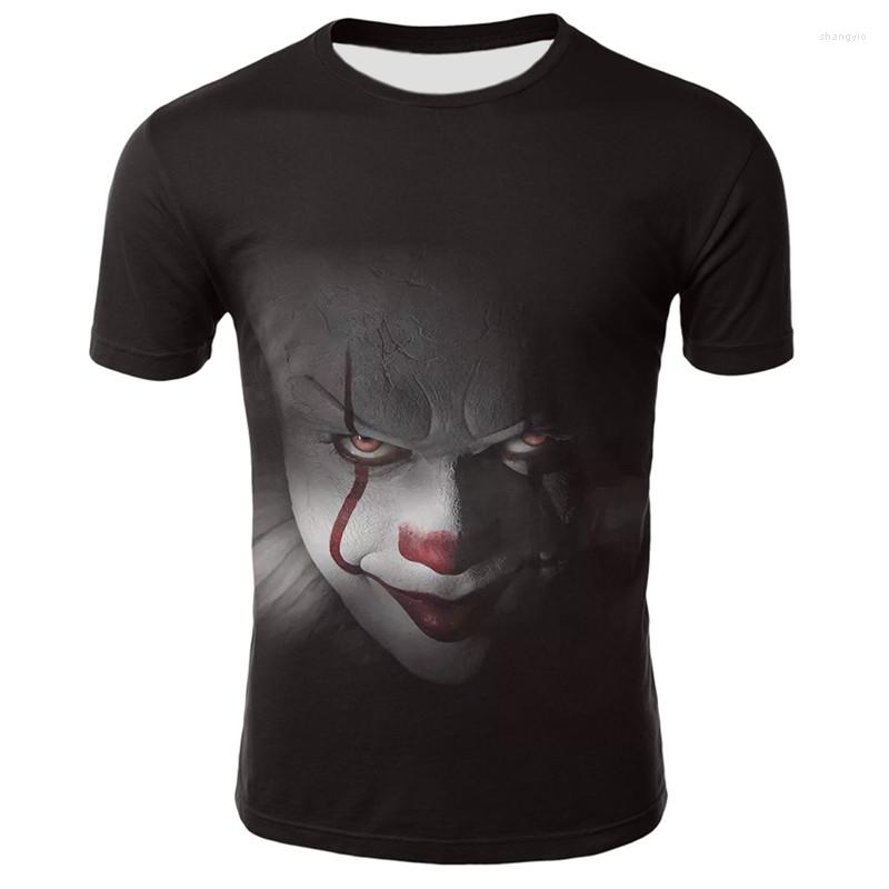 

Men' T Shirts 2023 IT Clown 3D Printed Shirt Men Women Summer Funny Horror Movie Casual T-shirts Hip Hop Streetwear Tees Tops, T02097